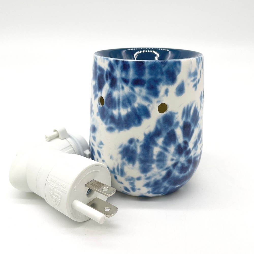 Scentsy Tie Dye Wax Mini Warmer Night Light Home Fragrance Retro Decor Groovy‎